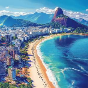 Collage of top digital nomad destinations with scenic landscapes and connectivity icons.