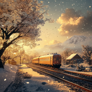 Scenic view showcasing the unique beauty of a travel destination during a specific season.