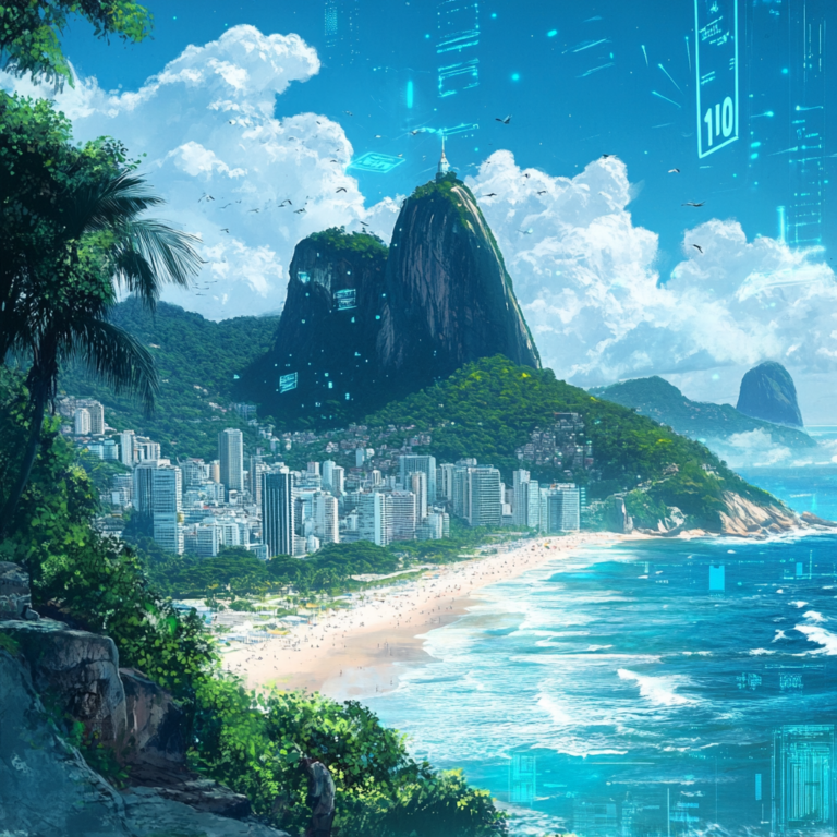 Collage featuring top 10 must-visit digital nomad destinations in 2025 with travel icons and vibrant scenery.